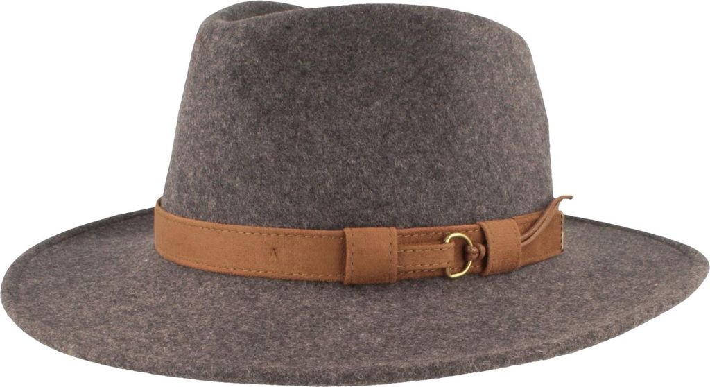 Rollbarer Outdoorhut aus Wollfilz mit Fransen von Hut-Breiter