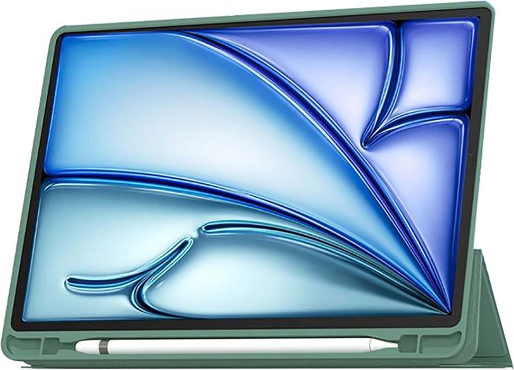 MW, Etui für iPad Pro 11" M4 SlimSkin Serie mit Apple Pencil Halter, Grün