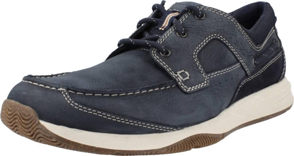 Clarks Sailview Lace Bootschoen - blauw - Maat 10