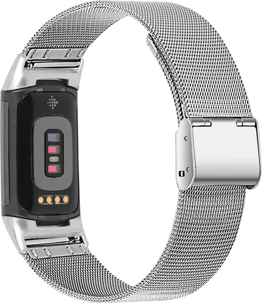 Cinturino Acciaio Fitbit Charge 5/6 Silver | Ultra Resistente Antigraffio