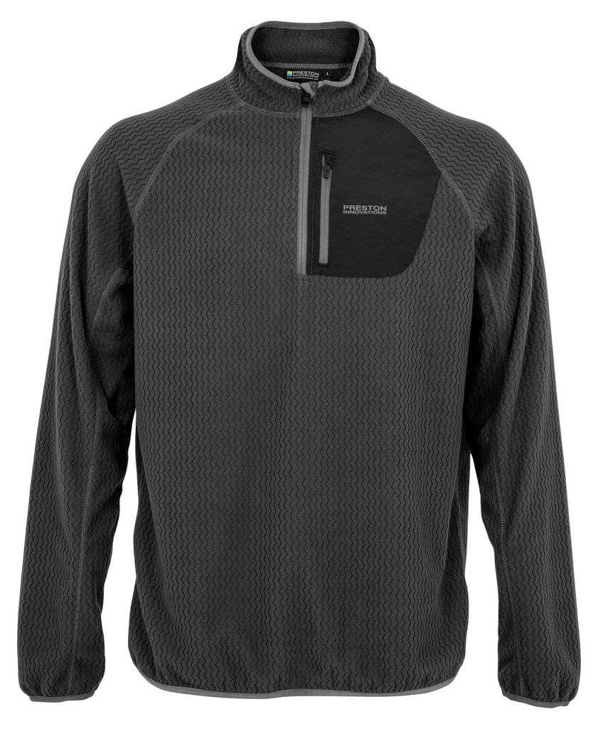Preston Core Collection Zig Zag Fleece - Angelpullover, Größe:S