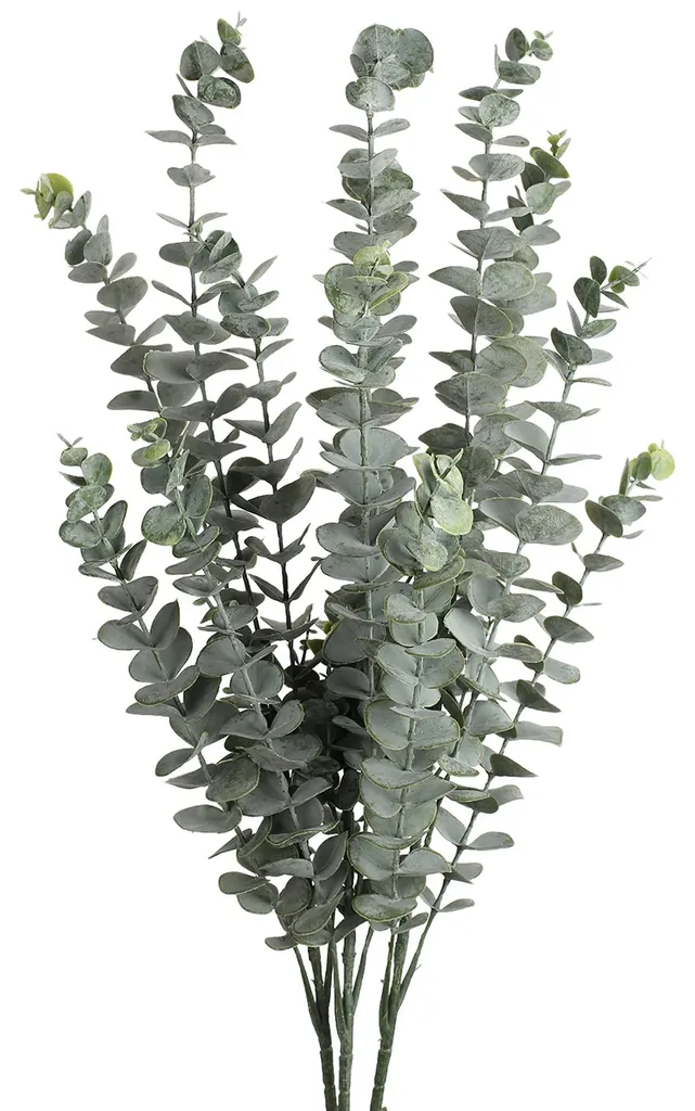 Eucalyptus artificiel 87cm : décoration durable sans entretien 5 tiges