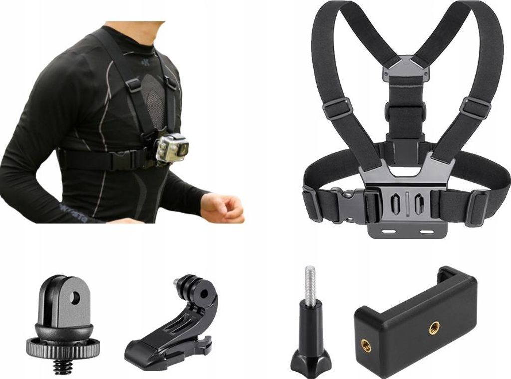 Szelki Uchwyt Chest Mount do GoPro 10 9 8 7 6 5 4 Zdjęcie produktu 