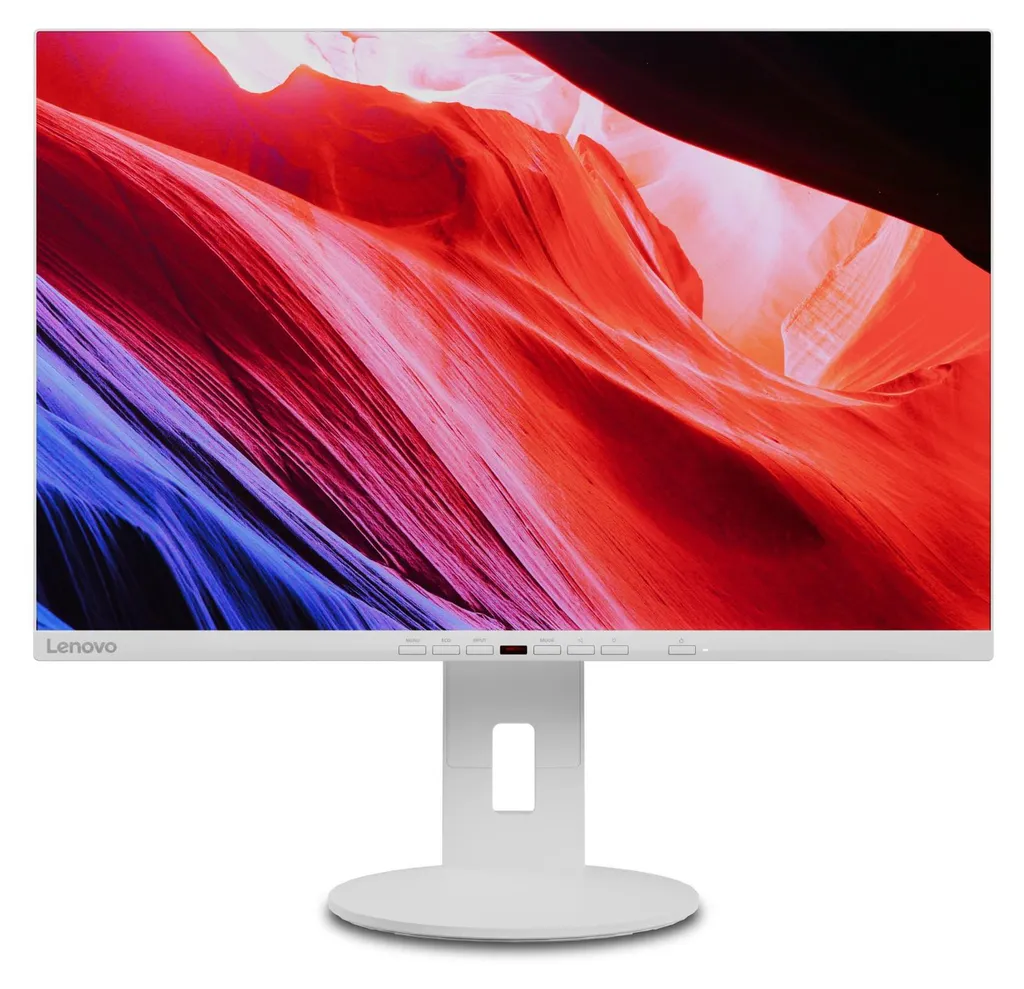 Écran Lenovo C24d-20 24'' WUXGA : Fini les câbles avec le Hub USB Blanc