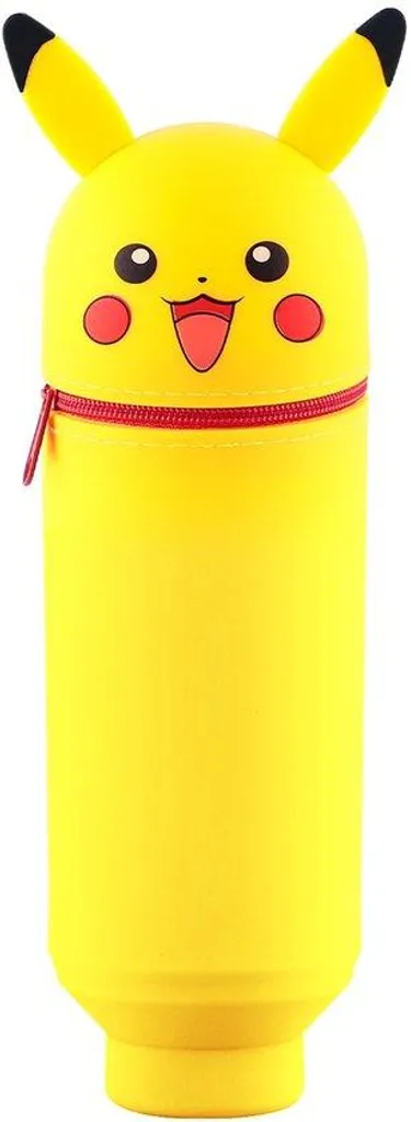Fini le désordre avec cet étui silicone jaune zippé pour petits objets
