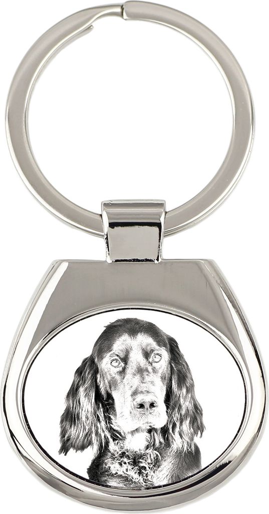 Gordon Setter, Schottischer Setter - Schlüsselanhänger mit Hund, Anhänger mit Aufdruck, personalisierter Anhänger der Marke Art-Dog