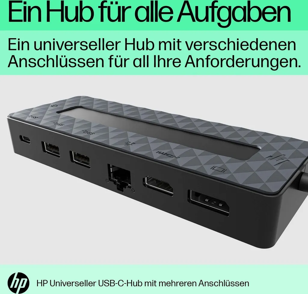 Plus de ports avec le Hub HP Universal USB-C Docking Station pour Multitâche - 11
