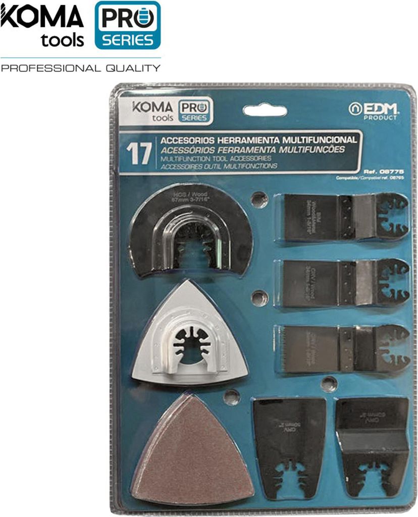 Kit17 Zubehör Multifunktionswerkzeuge 08765 Koma Tools Pro Series Akku