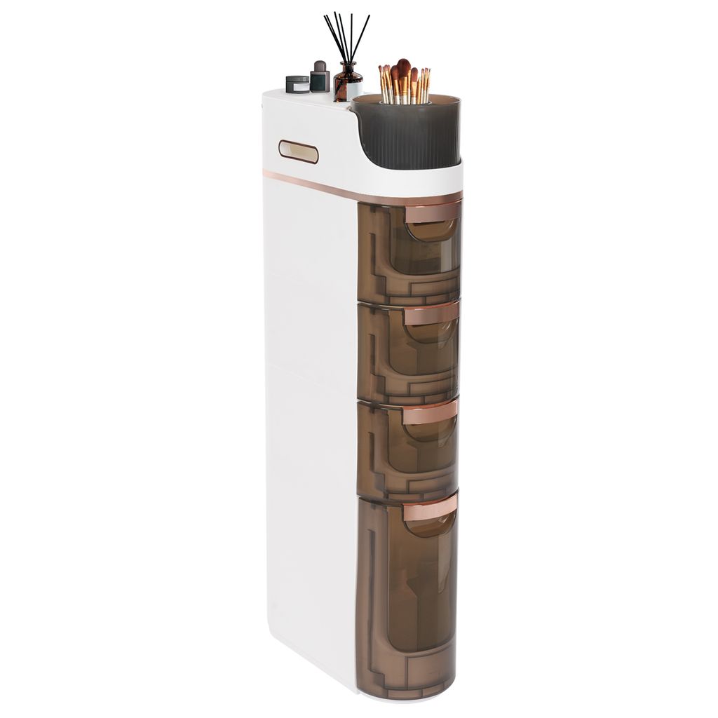 Armoire de stockage mince Organiseur de rangement mobile 4 Image du produit 