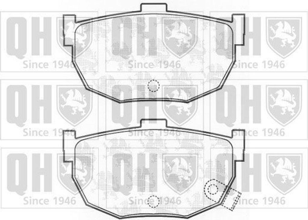 QUINTON HAZELL Bremsbeläge Satz Hinten Bremsklötze für HYUNDAI COUPE (GK) BP575