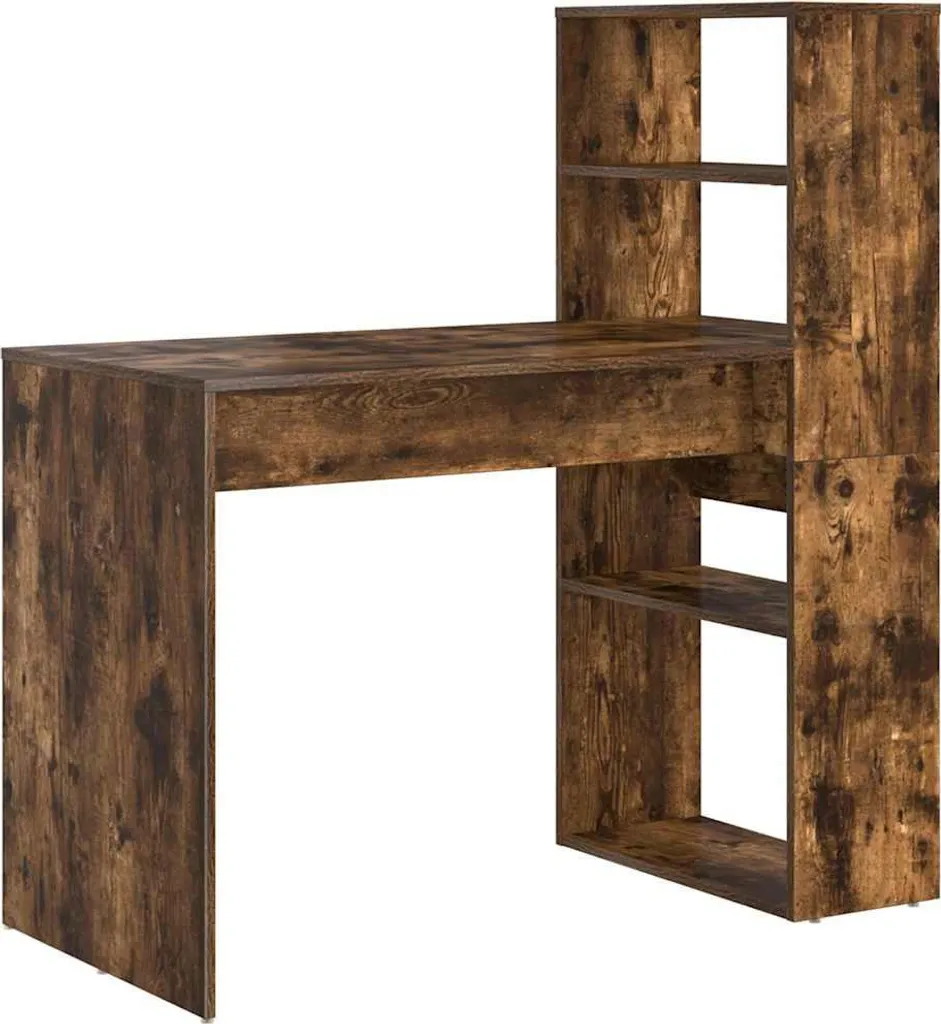 Scrivania Computer Rovere Affumicato 113x54x120cm | Top Qualità