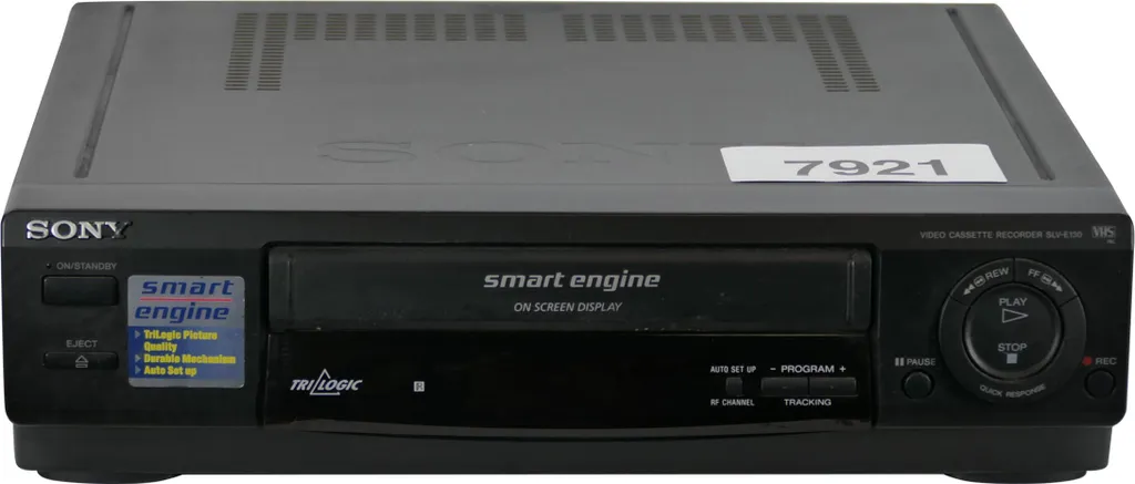 Lecteur enregistreur VHS Sony SLV-E130 noir pour cassettes vidéo PAL