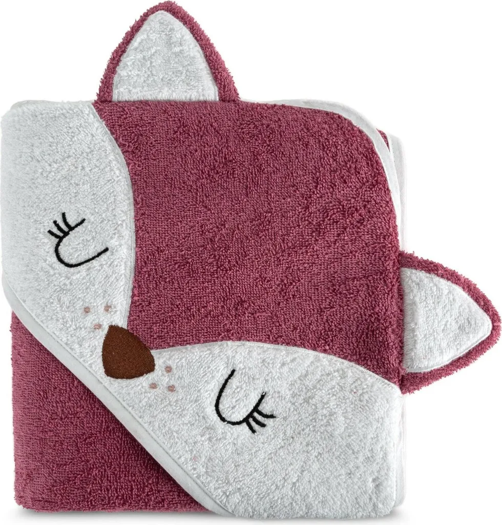 Telo Bagno Neonato Baby70 Rosa 100x100 cm Cotone con Cappuccio Prezzo