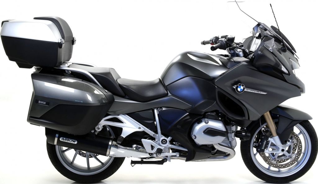 ARROW Slip-On-Auspuff Maxi Race-Tech dunkles Aluminium und Endkappe für BMW R 1200 RT