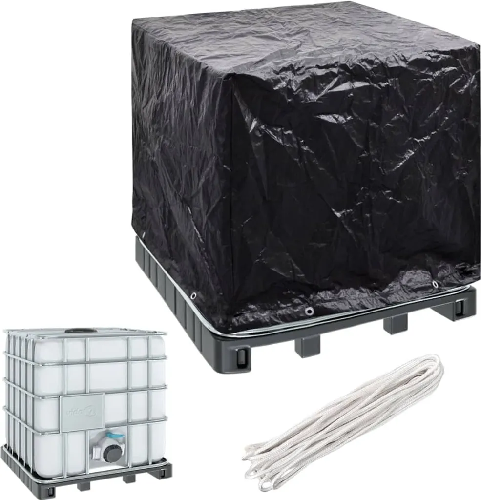 Copertura Cisterna IBC 1000L 116x100x120 cm - Protezione UV 8 Occhielli