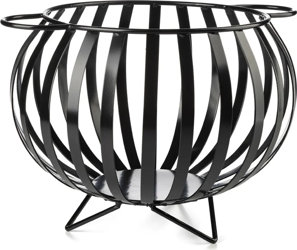 Corbeille à fruits design en métal et bois - Panier de table 34 cm KULA