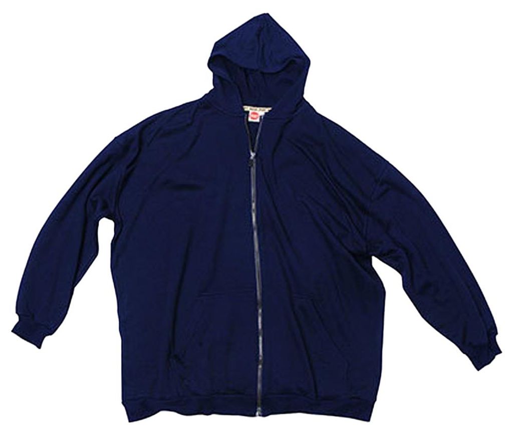 Honeymoon - Kapuzenpullover für Herren/Damen Uni, Durchgehender Reißverschluss, Plus LT3284 (4XL) (Marine)