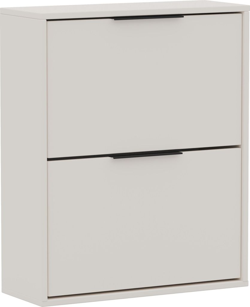 Kleiner Schuhschrank, Hängeschrank in Sandbeige