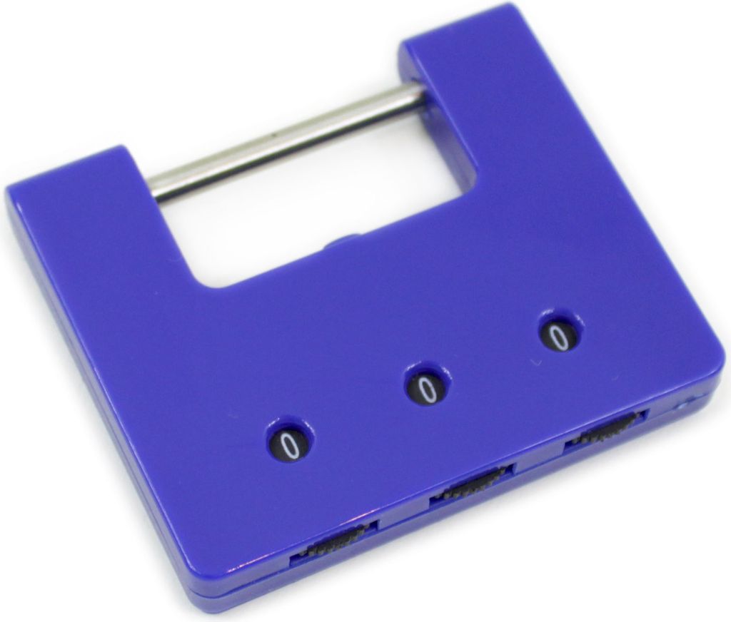 Reiseschloss mit Kombination Kofferschloss Taschenschloss Zahlenschloss Blau 158