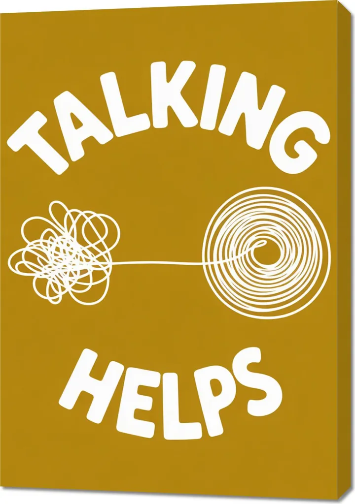 Quadro 70x100 cm Quadro 70x100 cm Motivazionale Affermazione Retro Vintage Per il salotto Talking Helps