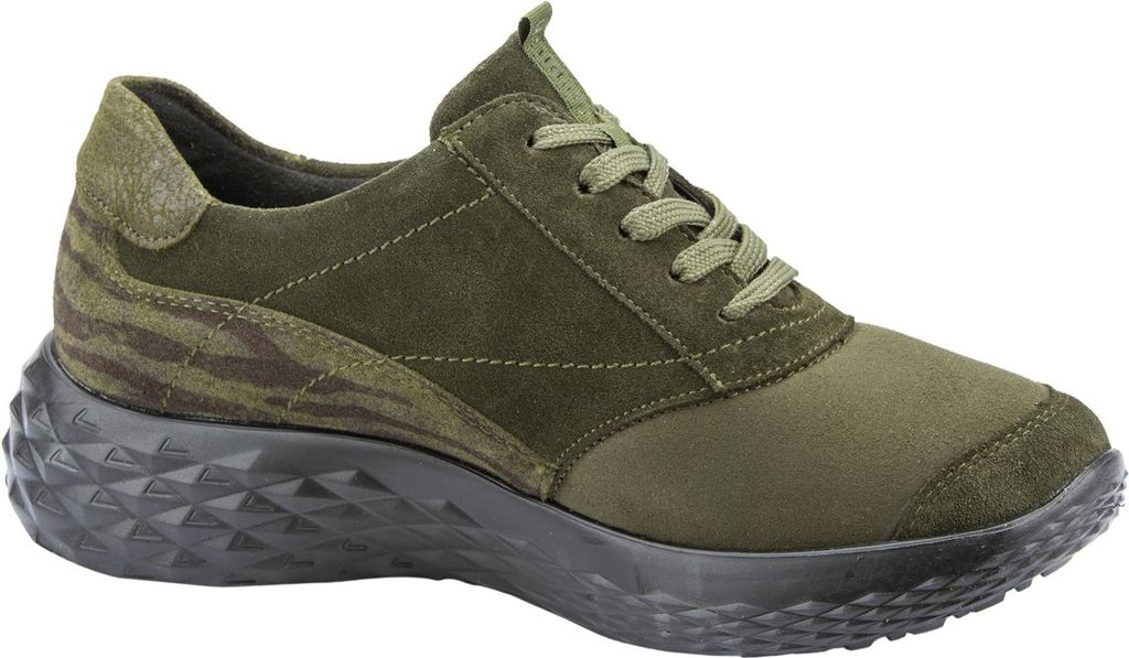 WALDLÄUFER Damen Schnürschuhe bequem grün Gr. 4