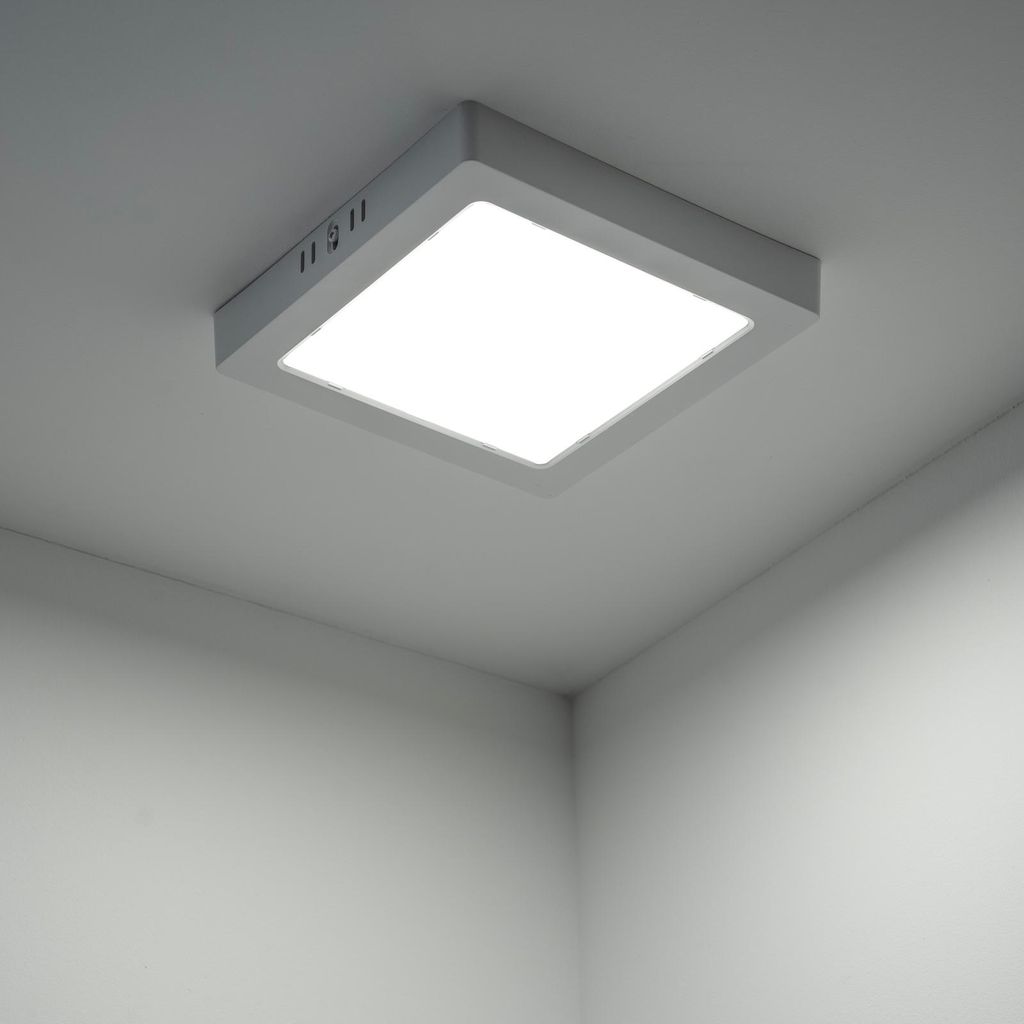 LUMILED LED Aufbauleuchte Spot 12W 4000K Neutralweiß 1320lm Flach Aufbaustrahler eckig Deckenlampe Downlight für Wohnzimmer Schlafzimmer Küche F...