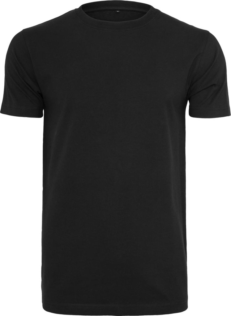 Build Your Brand BY004 | Round Neck Herren T-Shirt - Farbe: Black - Größe: 4XL