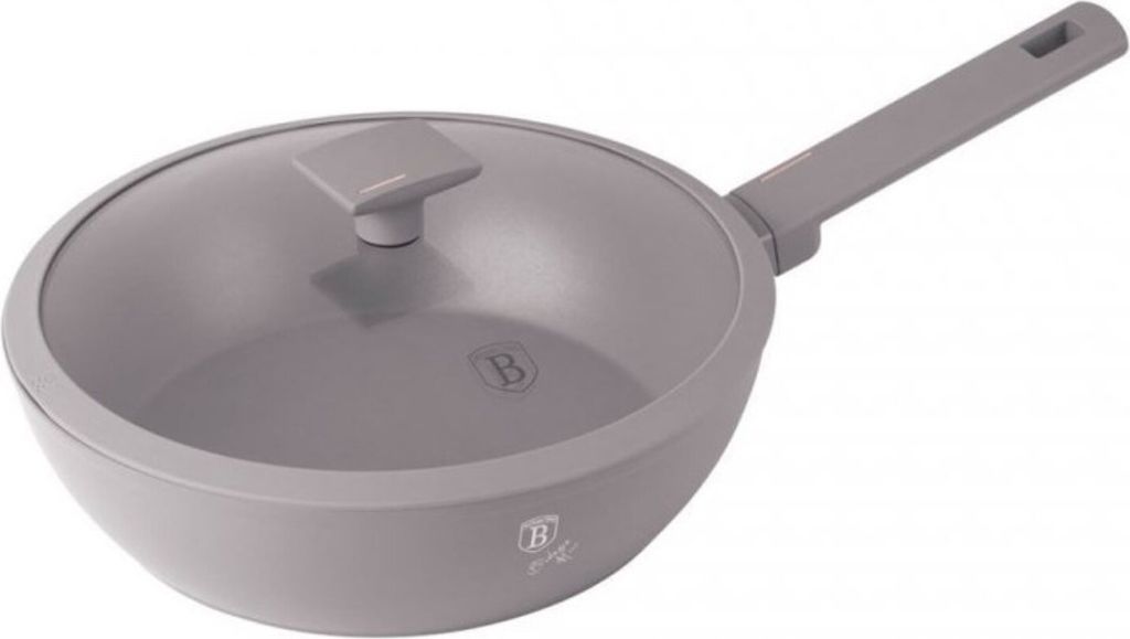 Berlinger Haus Tiefe Titanpfanne 24cm Grau Matt BH-8092