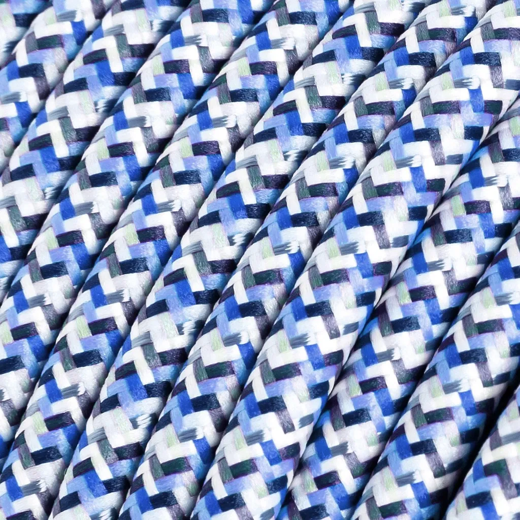 Câble Textile Turquoise Pixel RX03 Creative-Cables 2x0,75mm2 de 10m - 2
