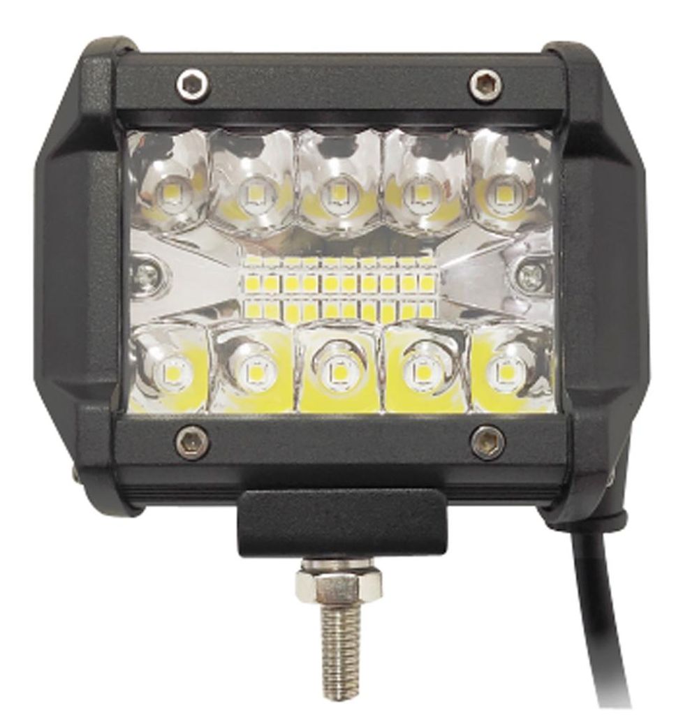 Berger & Schröter | 2x LED Arbeitsscheinwerfer, 60 W, ca. 5.400 Lumen, 10-30 V, Lichtfarbe 6.000k, (BxHxT) ca. 99 x 65 x 91 mm