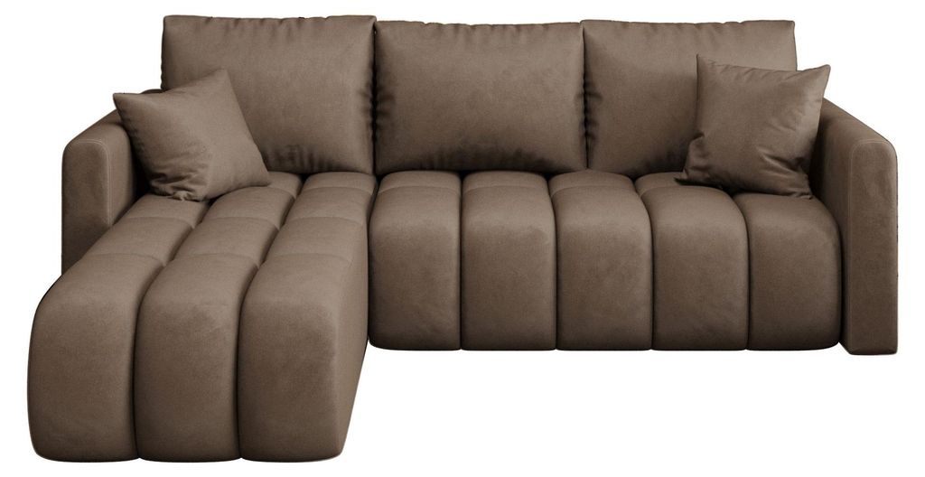 CORNERO Ecksofa mit schlaffunktion GARDA links braun Produktbild 
