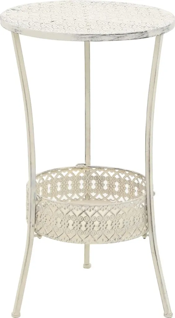 Tavolo Alto Vintage 40x70 Maison Exclusive - Metallo Bianco Offerta