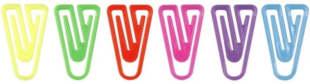 Büroklammern LaurelClip 30mm VE=50 Stück Leuchtfarben Produktbild 
