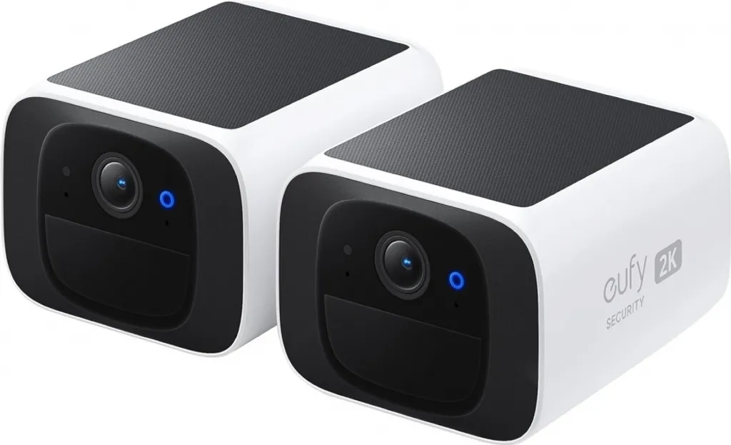 Caméra de Surveillance Solaire S220 eufyCam - Lot de 2 Unités Noires