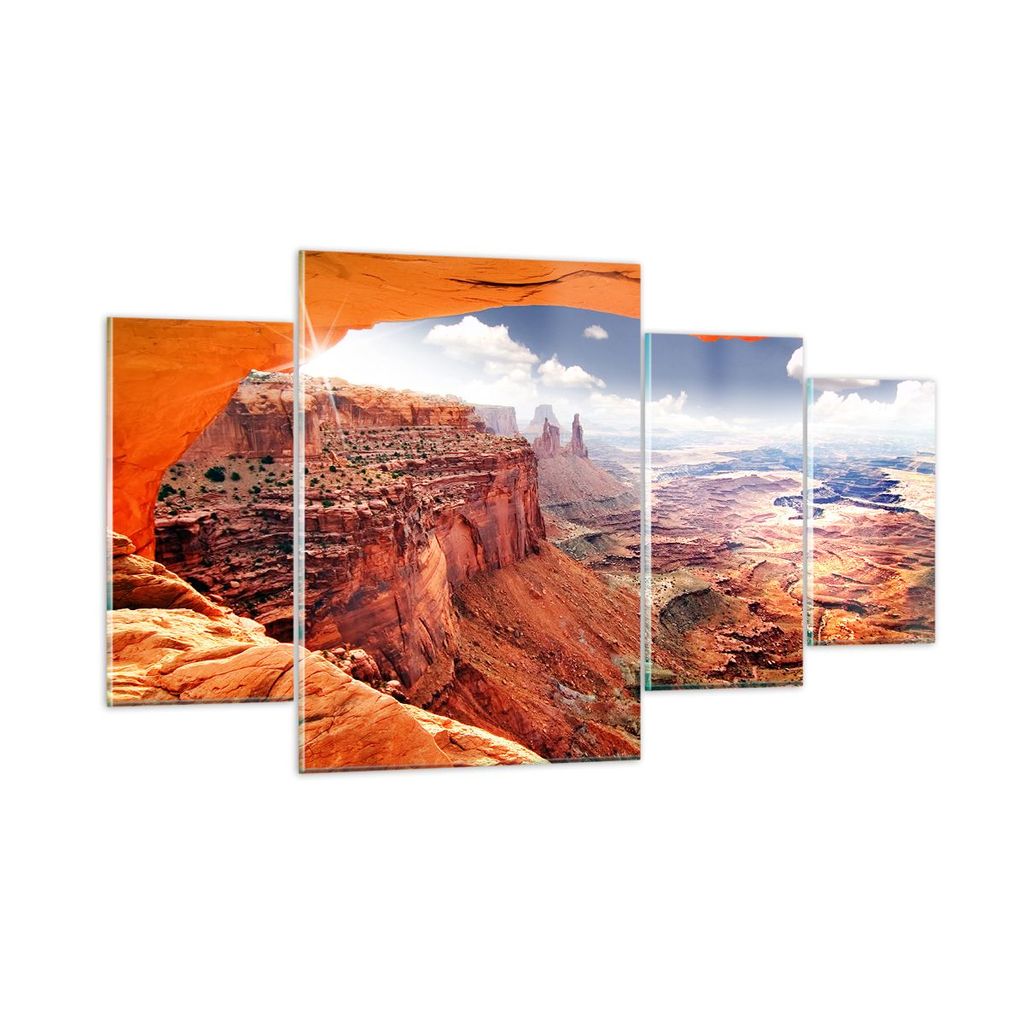 Bilder auf glas - Amerika arizona schlucht geologie - 160x90cm - Glasbilder - Wandbilder - Kunstdruck - Wanddekoration aus Glas - Glas Bilder - Wan...