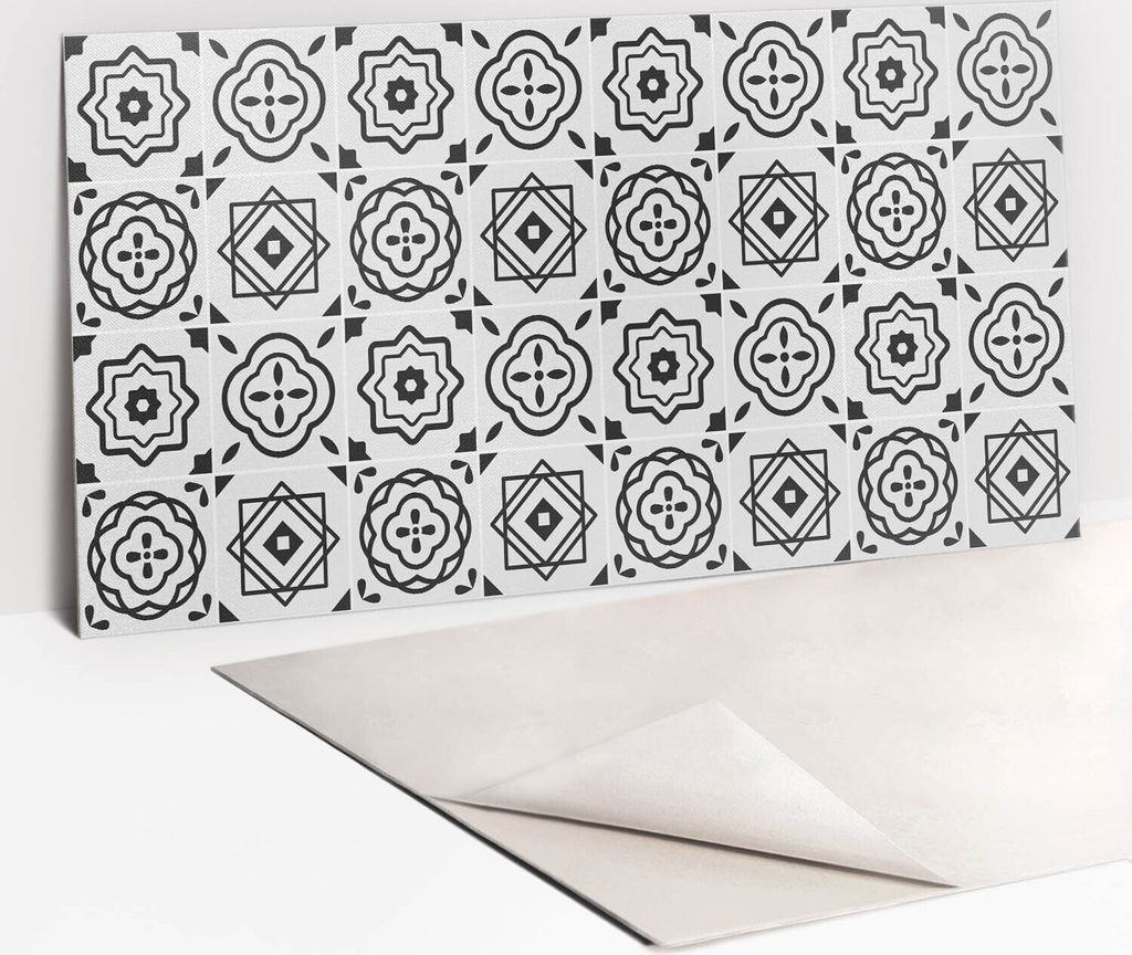 Dekorative PVC Wandpaneele - Küchenpaneele Rückwand hart Innenwand - 100 x 50 - Elegante Formen