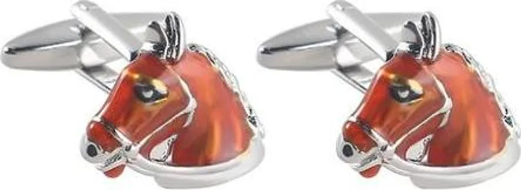 Boutons de manchette tête de cheval pour mariage et tenue de cérémonie