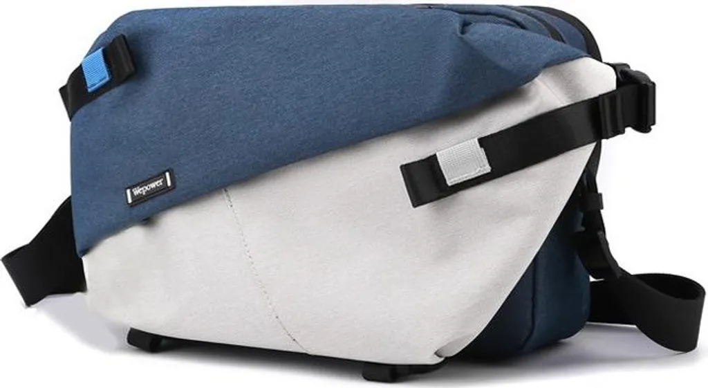 Sac Bandoulière Homme Anti-Pluie Nylon Bleu - Sacoche Épaule Sécurisée