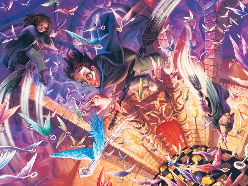 Cadeau Harry Potter Puzzle 1000 pièces Les Clés Volantes pour Adulte
