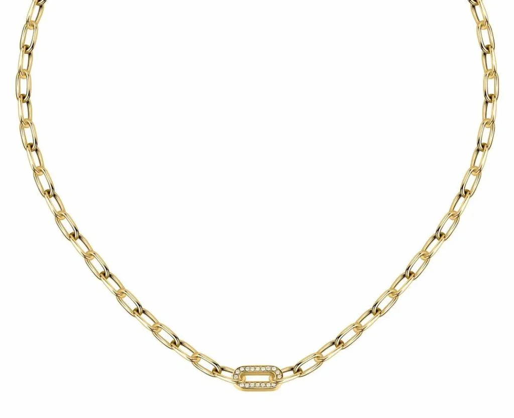 Collier de soirée Intrecci SAZC02 en plaqué or idéal pour un cadeau chic