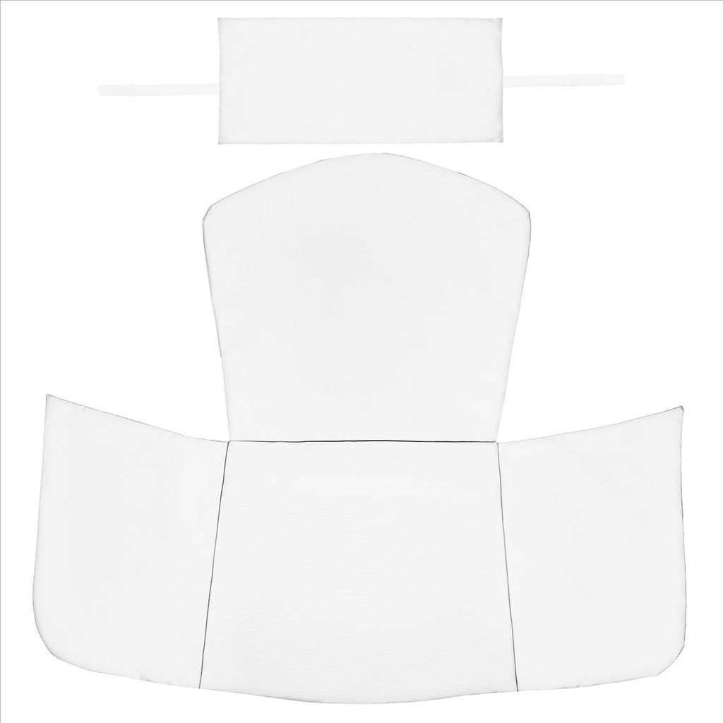 Hängesessel Kissenbezug, Polsterbezug, Überzug für Polyrattan / Rattan Kissen Hängeschaukel, Hängekorb, Schaukel Korb, Rückenkissenbezug in d...