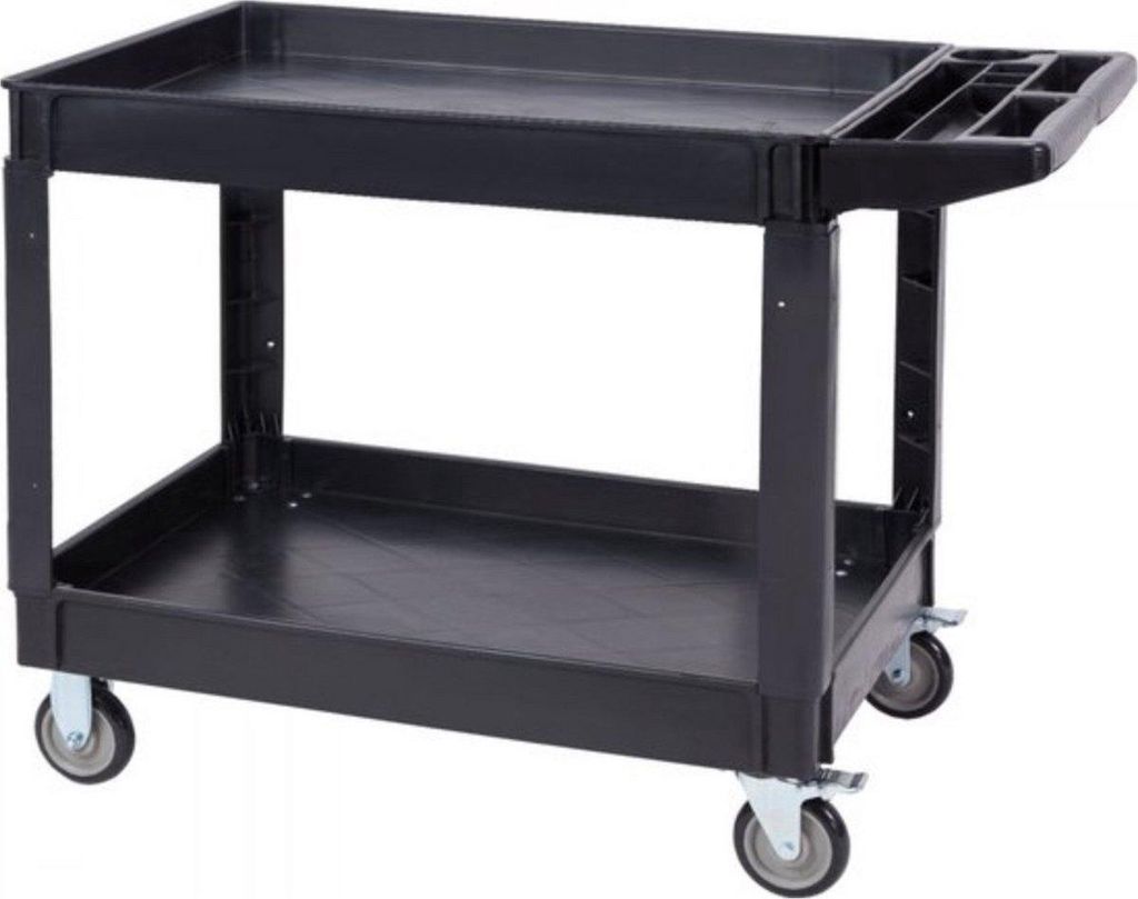 Carrello di servizio su ruote – 2 ripiani – portata 250 kg Immagine del prodotto 