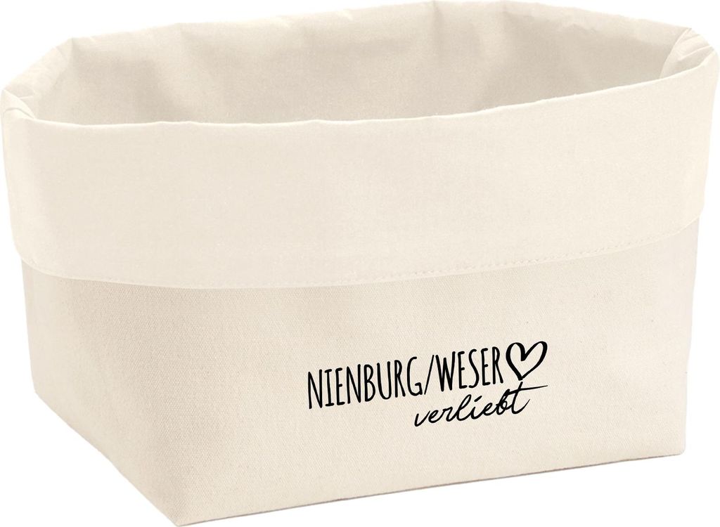 Huuraa Organizer Nienburg/Weser verliebt 8 Liter Large Canvas Baumwolle Utensilo Geschenkidee
