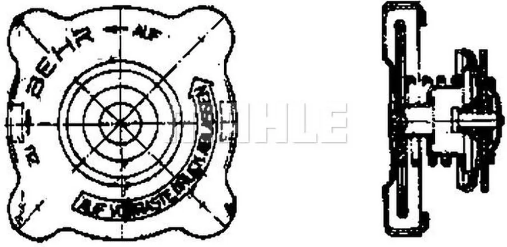 Couvercle de radiateur de refroidissement CRB 12 000P MAHLE ORIGINAL - 10