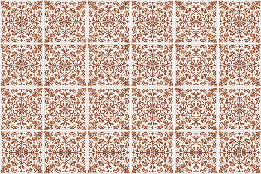 Fliesenaufkleber 10×10 cm – 24 Stück – Selbstklebend – Wasserfest – Pflegeleicht – Hitzebeständig – Für Küche & Bad – Elegante O...