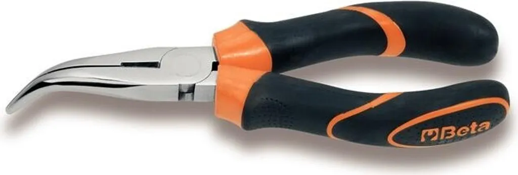Pince à bec demi-rond courbé 200 mm Beta 1168BM pour accès difficiles