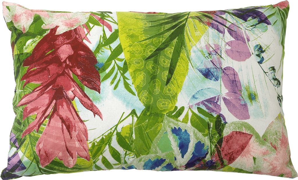 Kissen - Mehrfarbig - 60 x 40 cm - mit Blumenmuster