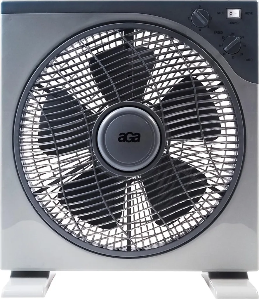 Aga Ventilatore Pavimento 30cm Grigio - Design Salvaspazio 3 Velocità