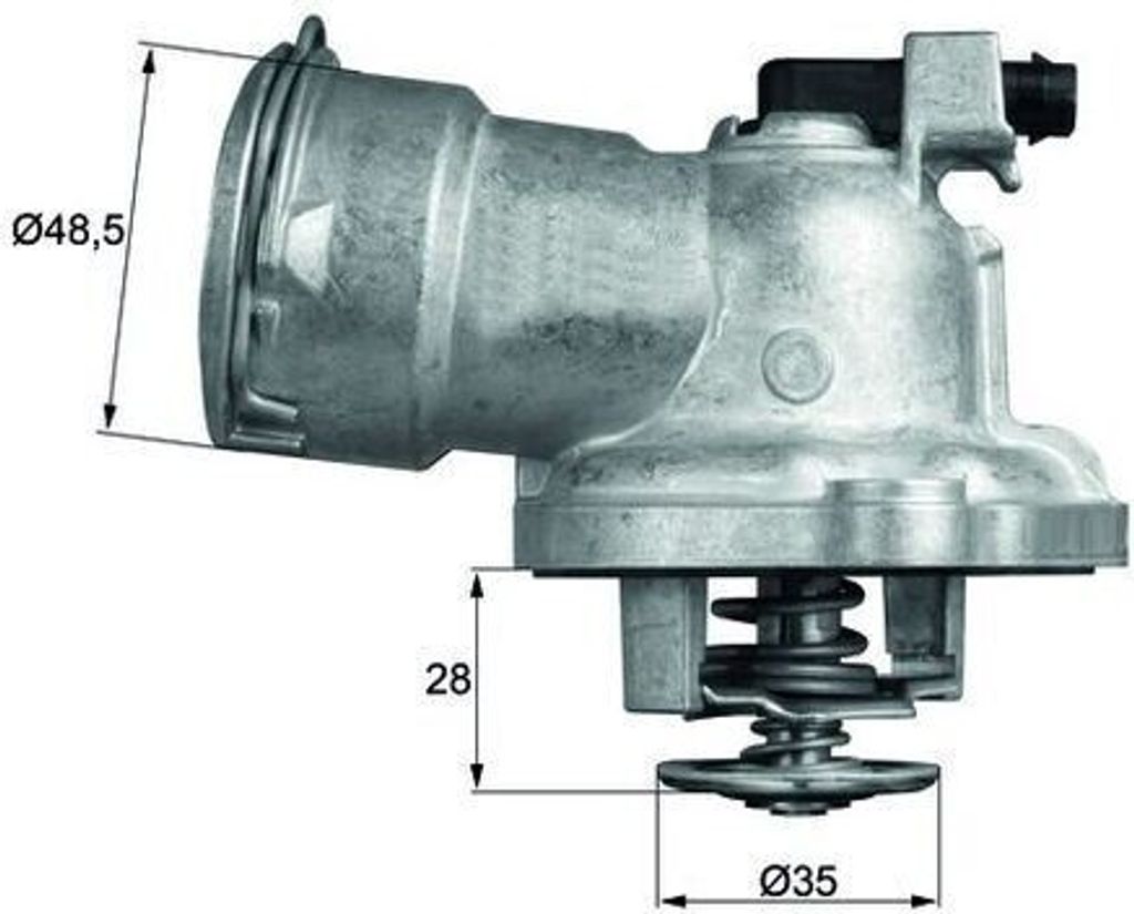 Thermostat, Kühlmittel MAHLE TM 28 87