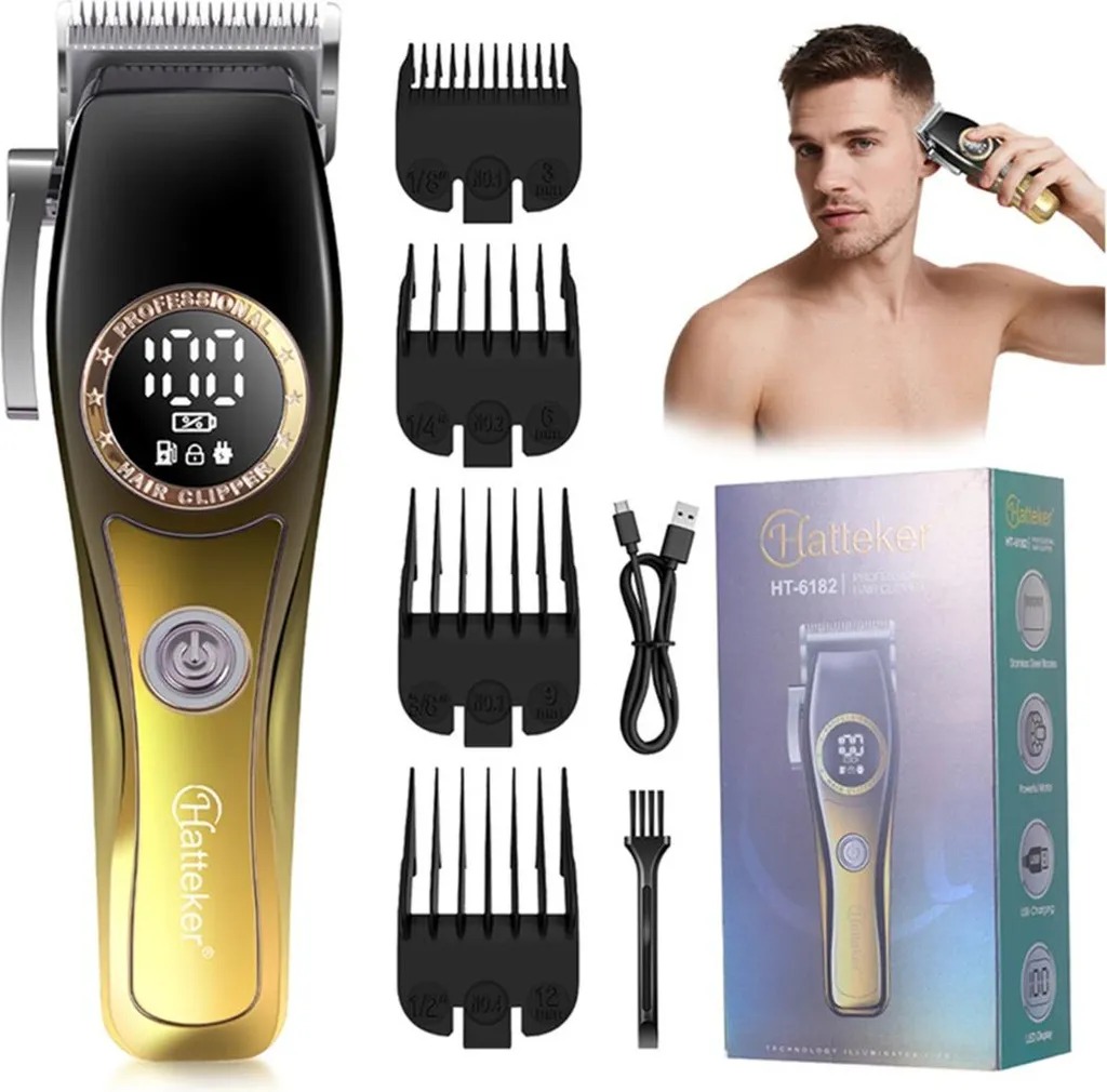 INF Macchinetta per Capelli Oro - Sicura, Silenziosa e Ricaricabile